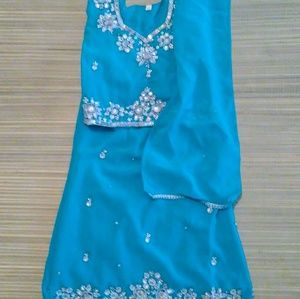 Baby girl cute blue lehenga!